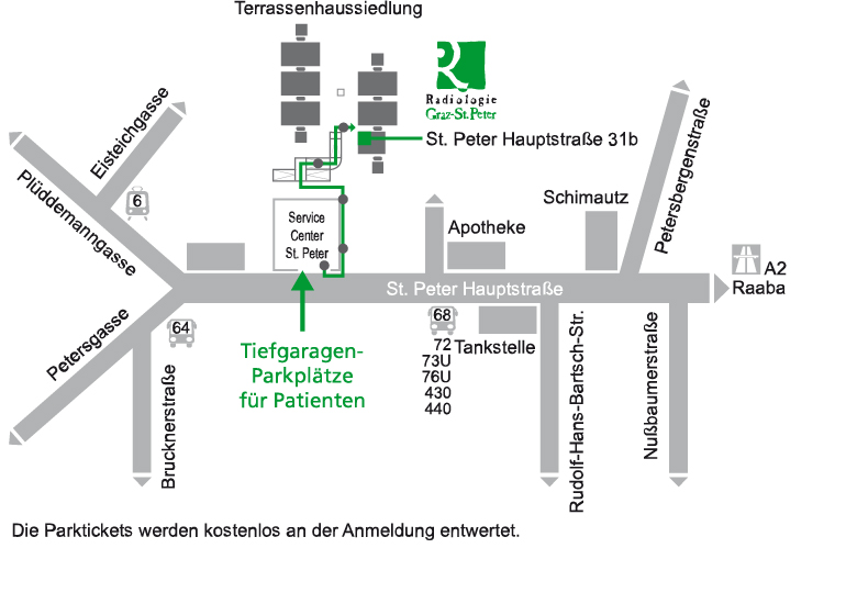 Radiologie 8042 Graz St. Peter Zufahrt